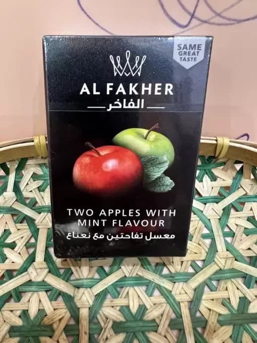 Al Fakher Tobacco 50g táo đôi mix bạc hà